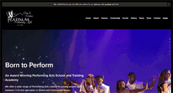 Desktop Screenshot of platinumperformingarts.co.uk